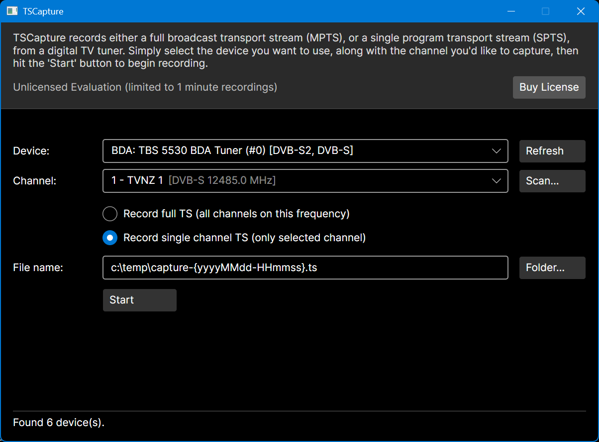 TSCapture screenshot